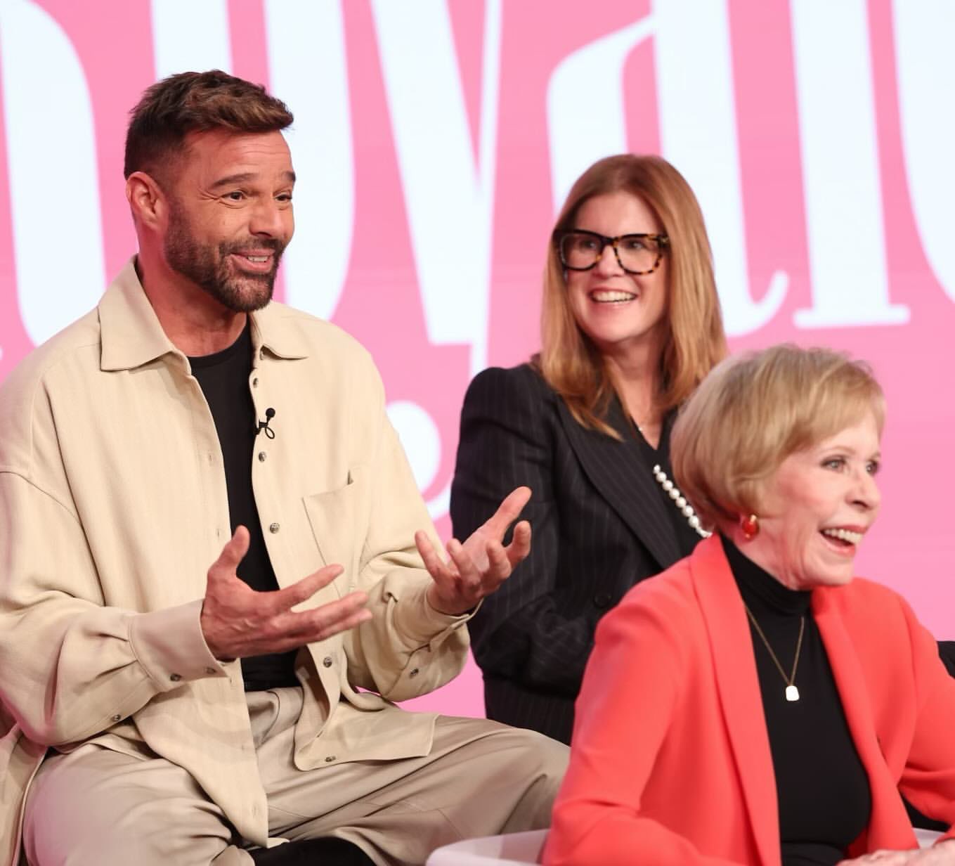 Para Ricky Martin resultó "luminosa" la experiencia de trabajar junto a Carol Burnett