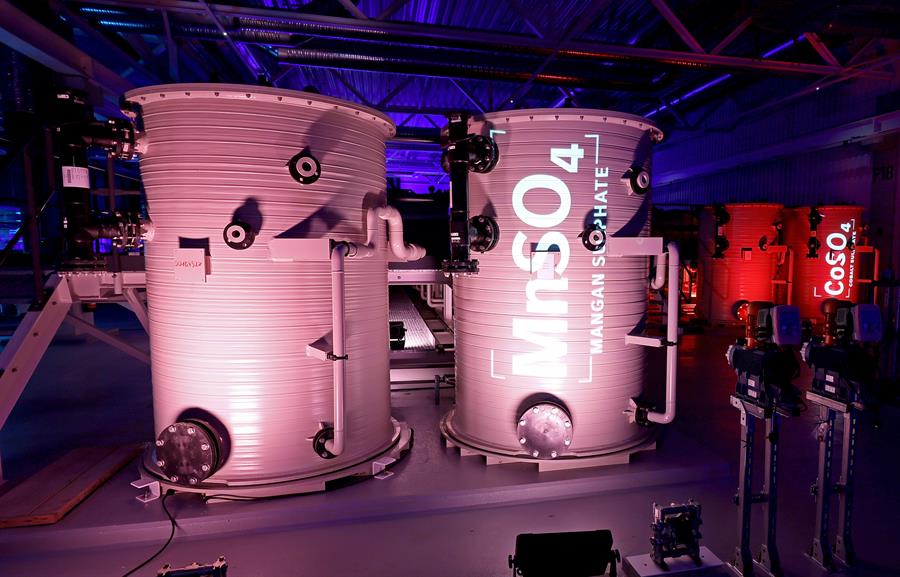 planta de reciclado de baterías