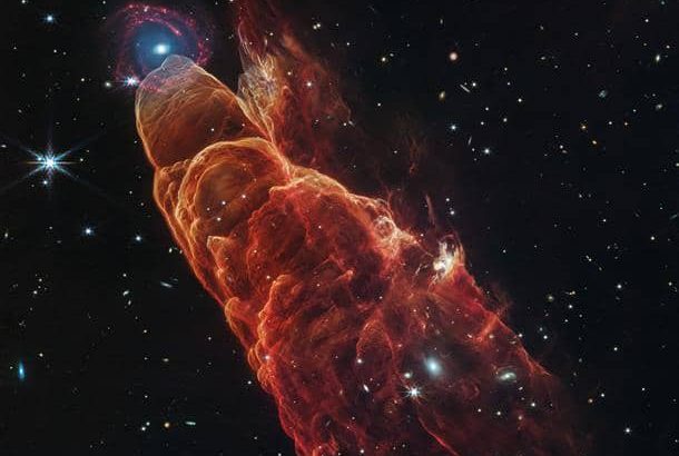 Telescopio James Webb muestra la naturaleza de un tornado cósmico