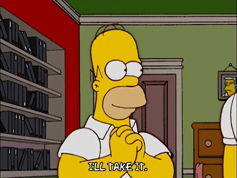 homero feliz de poder salir de vacaciones sin salir de casa, explorando destinos virtuales con la IA.- Blog Hola Telcel