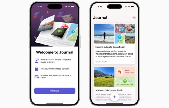 El Sumario - Apple lanzó su app tipo diario que ofrece sugerencias Aplicación Journal Apple