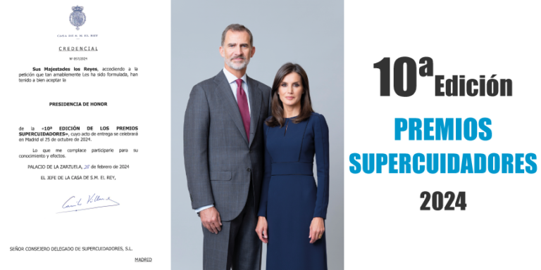 Los Reyes de España liderarán los premios SUPERCUIDADORES como Presidentes de Honor