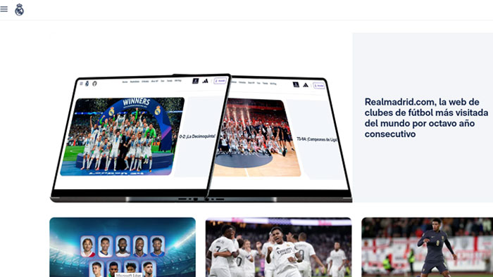 Web del Real Madrid: la página de clubes de fútbol más visitada del mundo 1 Real Madrid