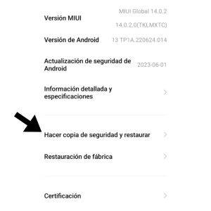 Restauración de fábrica en Android Pantalla que muestra cómo hacer la restauración de fábrica en Android.- Blog Hola Telcel