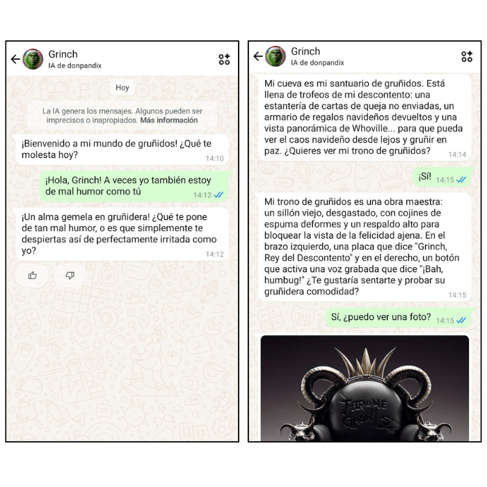 Chat de WhatsApp con el Grinch Chat de WhatsApp con el Grinch.- Blog Hola Telcel
