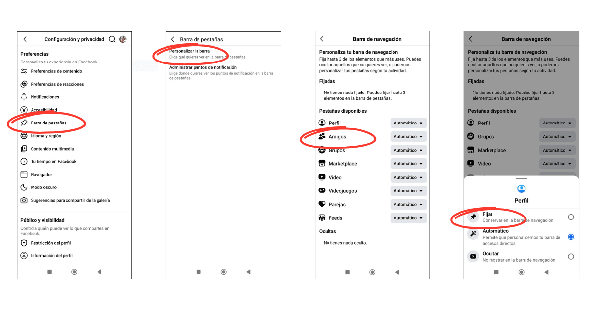 Facebook ¿Cómo fijar la pestaña de ‘Amigos’ desde tu celular?- Blog Hola Telcel