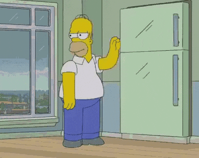 Homero de Los Simpson a punto de dormir gracias a las diferentes apps para meditar y descansar que utilizó.- Blog Hola Telcel 